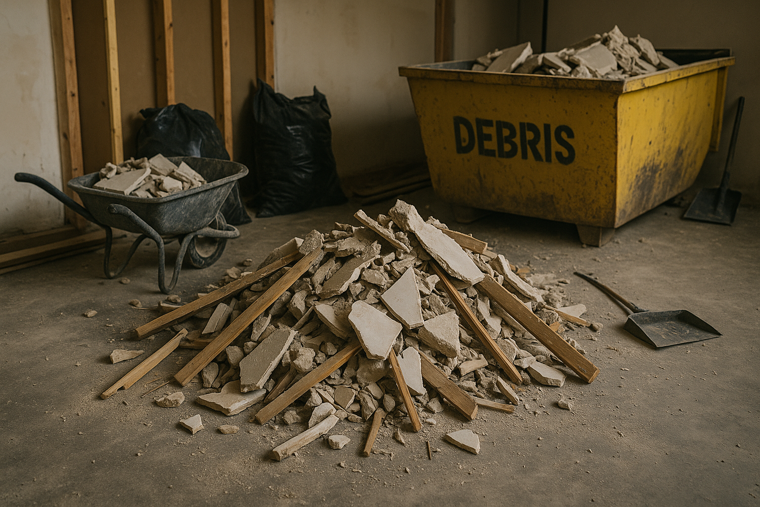 image of a completed backyard project (for a landscaping service)